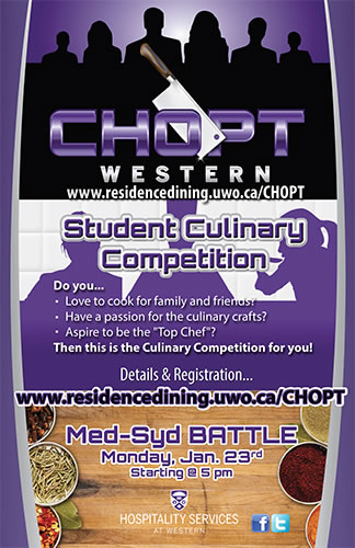 CHOPT - Student Culinary Competition @ Med-Syd Hall