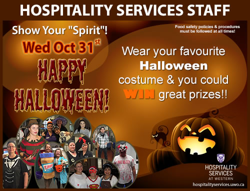 Wear your favourite Halloween costume and you could win great prizes!