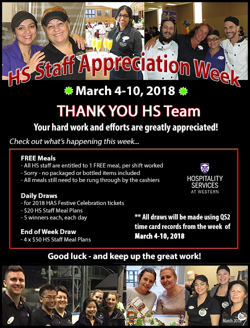 The week of Mar 04 - 10. Thank you HS Team. Check out what's happening this week!